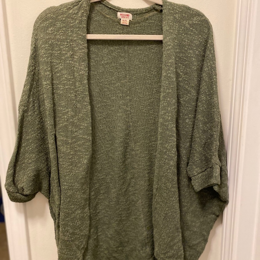 MOSSIMO SUPPLY CO olive dolman cardigan 🌿